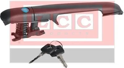 Produktbild von LCC LCCF01107 Türgriff mit Schlüssel mit Schließzylinder passend für MERCEDES-BENZ SPRINTER 3-t Kasten (903) Schwarz