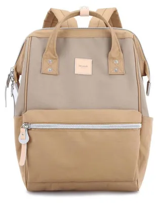 Immagine prodotto di Himawari | Zaino sportivo color cammello, con scomparto USB e laptop, marrone, kaki, 27x40x17 cm