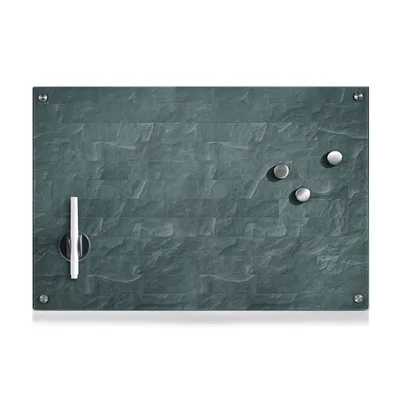 Produktbild von Zeller Memobord "Stonewall", Glas, anthrazit 60x40