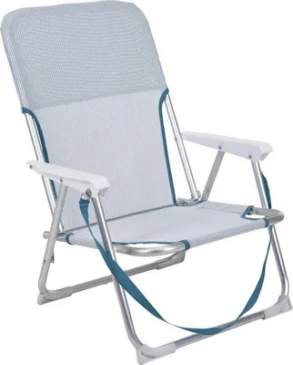 Produktbild von Pro Beach Klappbarer Campingstuhl dunkelblau Sitzhöhe 26 cm