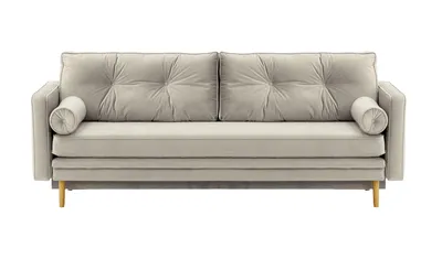 Produktbild von Schlafsofa Mossa mit Stauraum - hellgrau - Velluto 15