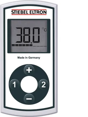 Obrázok produktu pre STIEBEL ELTRON FFB 4 EU rádiové diaľkové ovládanie pre prietokové ohrievače vody, veľký LC displej, plynulá voľba teploty, ako prídavné rádiové diaľkové ovládanie, 234478