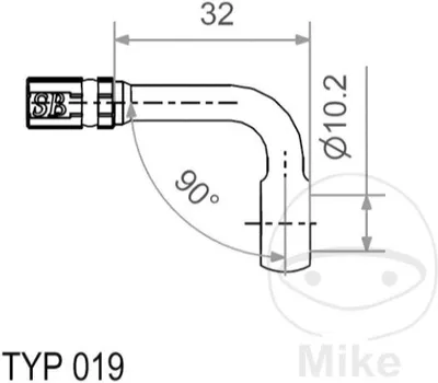 Produktbild von Motorrad Ringfitting Vario für Stahlflex Leitung TYP019 10 mm 90 silber JMP 7571854