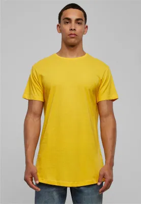 Zdjęcie produktu dla Urban Classics TB638 | Shaped Long Tee Herren T-Shirt - Farbe: chrome yellow - Größe: M