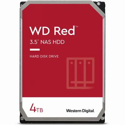 Zdjęcie produktu dla Western Digital Red , 4 TB, 5400 RPM, 256 MB, 3.5", Serial ATA III