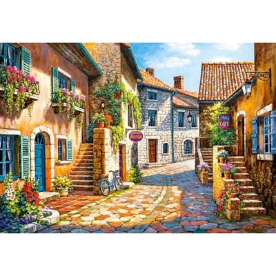 Produktbild von Castorland Rue de village 1000 pcs, 1000 Stück(e), Stadt, 9 Jahr(e)