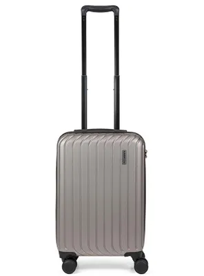 Zdjęcie produktu dla CarryOn 55 cm – twarda walizka podręczna z zamkiem – bagaż podręczny na kółkach 55 x 35 x 20 cm – lekki wózek – kolor szampański