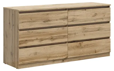 Produktbild von Kommode Edwin mit 6 Schubladen, Holzoptik, 150cm