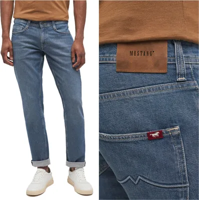 Produktbild von MUSTANG, Herren Jeanshosen, Slim fit, OREGON TAPERED, W34 L32, Blau, Jeans, baggyjeans, buggy
