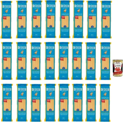 Produktbild von De Cecco Vermicelli N°170 100% Italienisch Pasta Nudeln 24x 500g + Italian Gourmet Polpa 400g