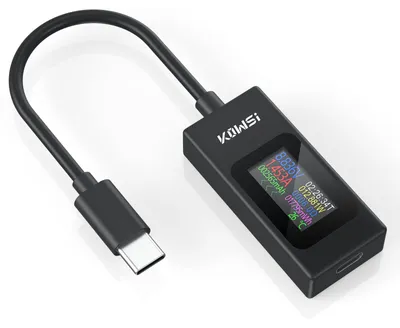 Zdjęcie produktu dla Tester USB-C do sprawdzania urządzeń, zakres napięcia 4-30V, zakres prądu 0-6.5A, z wieloma funkcjami