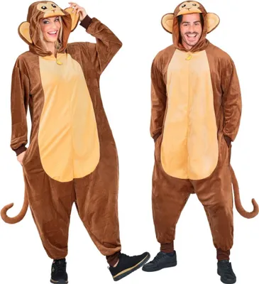 Produktbild von Overall Affe Kostüm braun L/XL