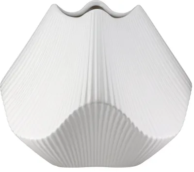 Produktbild von GILDE Vase Lamellen weiß H. 18,5 cm, 55376