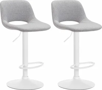 Obrázek produktu pro Sada 2 h barových židlí - moderní styl - nastavitelné a otočné