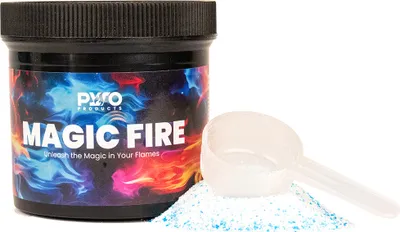 Obrázek produktu pro PyroProducts® Magic Fire barvy na oheň v prášku 500 g - Barevné plameny v červené, modré, zelené a fialové barvě - Pro krby, ohniště, ohnivé mísy