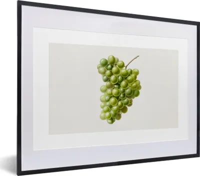 Produktbild von MuchoWow® Gerahmtes Poster Lebensmittel - Weintrauben - Obst 40x30 cm - Poster mit Schwarzem Bilderrahmen Wandposter Rahmen Foto Bilder - Bilderrahmen - Poster im Rahmen