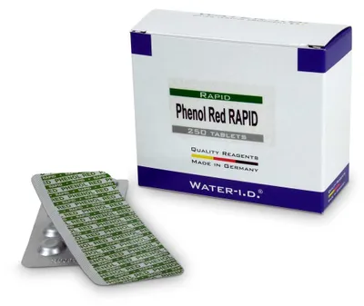 Produktbild von 250 Stk. Phenol Red Rapid Tabletten für Pooltester pH (25 Streifen)