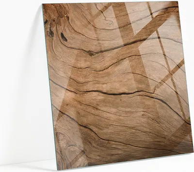 Produktbild von Bedruckte Glas Tischplatte 60x60 cm – Glasplatte mit Motiv – Esstischplatte bedruckt – Sicherheitsglas mit Druck – Tischplatte Ersatz – pflegeleicht – modern – dekorativ – Motivglas – Glastisch modern – Glasplatte Kunst – Glastischplatte Nachbildung – Natürliche Holzmaserung
