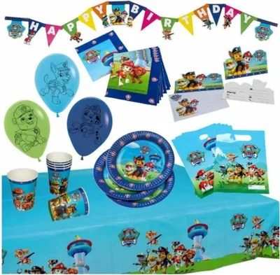 Produktbild von TIB Heyne Kindergeburtstag Party-Koffer Paw Patrol 51 tlg.