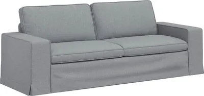 Zdjęcie produktu dla vidaXL Sofa Jasnoszara 222 x 80 x 82 cm Tkanina