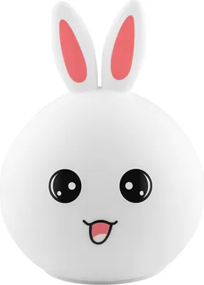 Zdjęcie produktu dla Lampka nocna silikonowa BUNNY LED RGB | 11.5 cm
