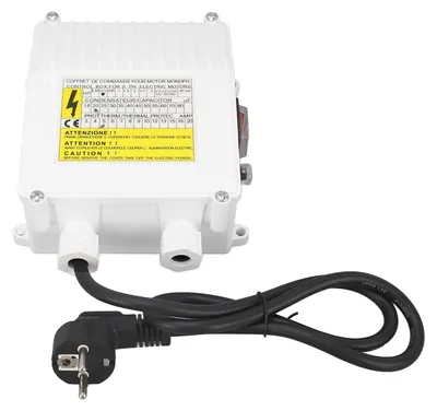 Image de Boîtier depour pompes, 370 W, contrôleur externe avec interrupteur de sécurité et protection thermique, pour usage domestique et industriel, prise européenne 220 V