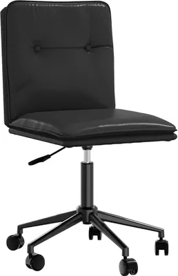 Produktbild von Möbel Esszimmerstuhl Schwarz Kunstleder - Esszimmerstühle 4101324