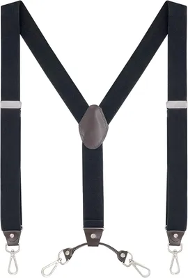 Imagen del producto de Suspensorios para hombre, extra resistentes, de 3,5 cm de ancho, color , con ganchos giratorios, ideales para conjuntos elegantes