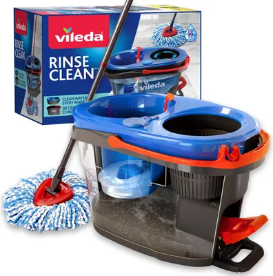 Obrázek produktu pro Systém Vileda RinseClean Spin Mop pro hygienický úklid s mikrovlákny