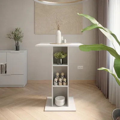 Obrázok produktu pre Barový stôl Vicco Repose biely 75 x 75 cm, Model 55347