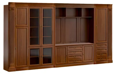 Obrázek produktu pro Stylová hnědá studijní skříň Designové rohové skříně dřevěný nábytek