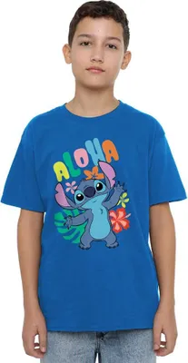 Obrázok produktu pre Lilo & Stitch - Tričko "Aloha" pre chlapcov TV20913 (116) (kráľovská modrá)