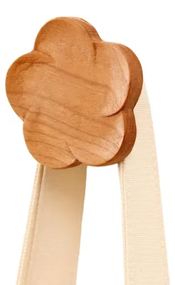 Obrázok produktu pre Držák na stenu, drevený, 8 cm, na zavesenie uterákov a kabátov