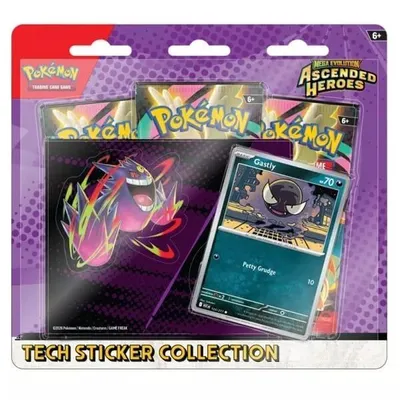 Obrázek produktu pro Pokémon Ascended Heroes Tech Sticker Collection – Gastly.