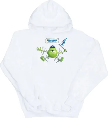 Immagine prodotto di Disney - Maglia con cappuccio "Monsters University" per uomo BI6788 (5XL) (Bianco)