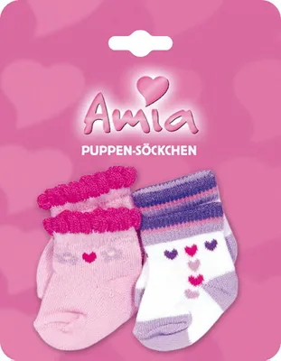 Produktbild von 2Paar AM Puppen-Söckchen bis Gr.46cm, 1 Set