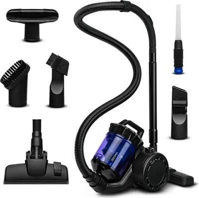 Obrázek produktu pro Hoover Zeegma Zonder Base bezsáčkový se sadou nástavců černý 900W Podlahový vysavač špičkový výkon 4000W