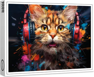 Image de puzzle premium raxxa "chat", 1000 pièces