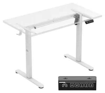 Productafbeelding van Mark Adler Xeno 1.7 Wit, elektrisch verstelbaar bureauframe, wit