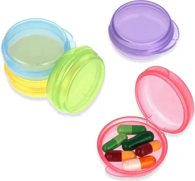 Obrázok produktu pre Mini box na tabletky 5 balení organizér na vitamíny a cestovanie