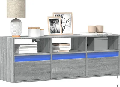 Immagine prodotto di Maison Exclusive - Mobile TV con illuminazione a LED Grigio Sonoma 130x31x45 cm
