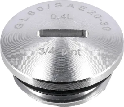 Produktbild von Verschlussschraube Silber, Aluminium eloxiert (Öleinfüllöffnung), mit O-Ring