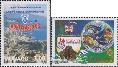 Produktbild von Briefmarken Monaco 1998 Mi 2407,2409 (kompl.Ausg.) postfrisch Ansicht von Monte Carlo