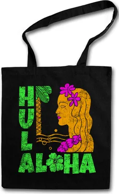 Produktbild von Urban Backwoods Hula Girl, Stofftasche, Farbe: Schwarz
