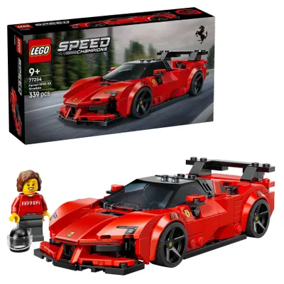 Produktbild von LEGO Speed Champions Ferrari SF90 XX Stradale Sportwagen - Modellbau mit sammelbarer Fahrer Minifigur - Geburtstagsgeschenkidee für Jungen ab 9 Jahren und Motorsportfans - 77254