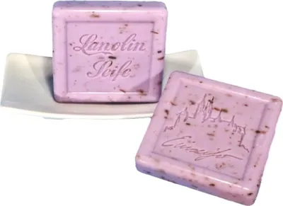 Produktbild von 2x Lanolinseife Lavendel mit Motiv Doppelpack