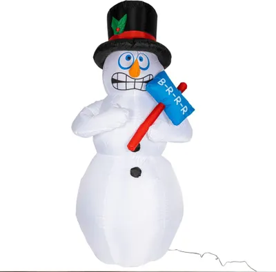 Produktbild von HI Weihnachtsdeko Schneemann 4 LEDs 180 cm