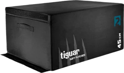 Produktbild von tiguar plyo soft box V2 45 cm  stapelbare Plyometrie-Box für Sprungtraining & Functional Fitness  rutschfest, wasserabweisend, gelenkschonend  4-teilig, bis 150 cm Höhe kombinierbar