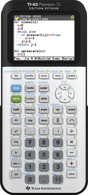 Image de TEXAS INSTRUMENTS TI-83 Premium CE Edition Python -' Calculatrice graphique -' (79,99)