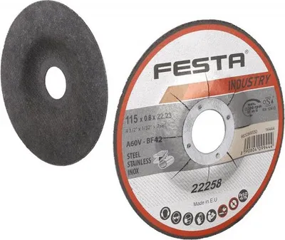 Obrázok produktu pre Kotúč rezný na kov 115x0,8x22,2 FESTA INDUSTRY